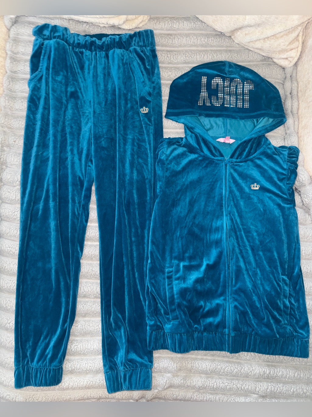 Juicy Couture Velour Tracksuit Set Youth Xl